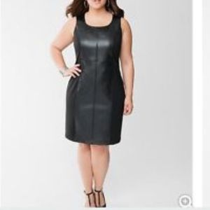 Lane Bryant Faux Leather Insert Dresses